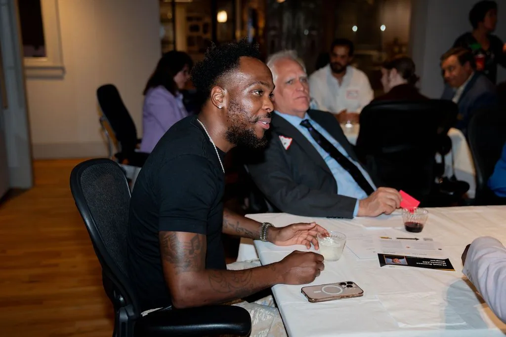 Attendee participating in a professional masterclass